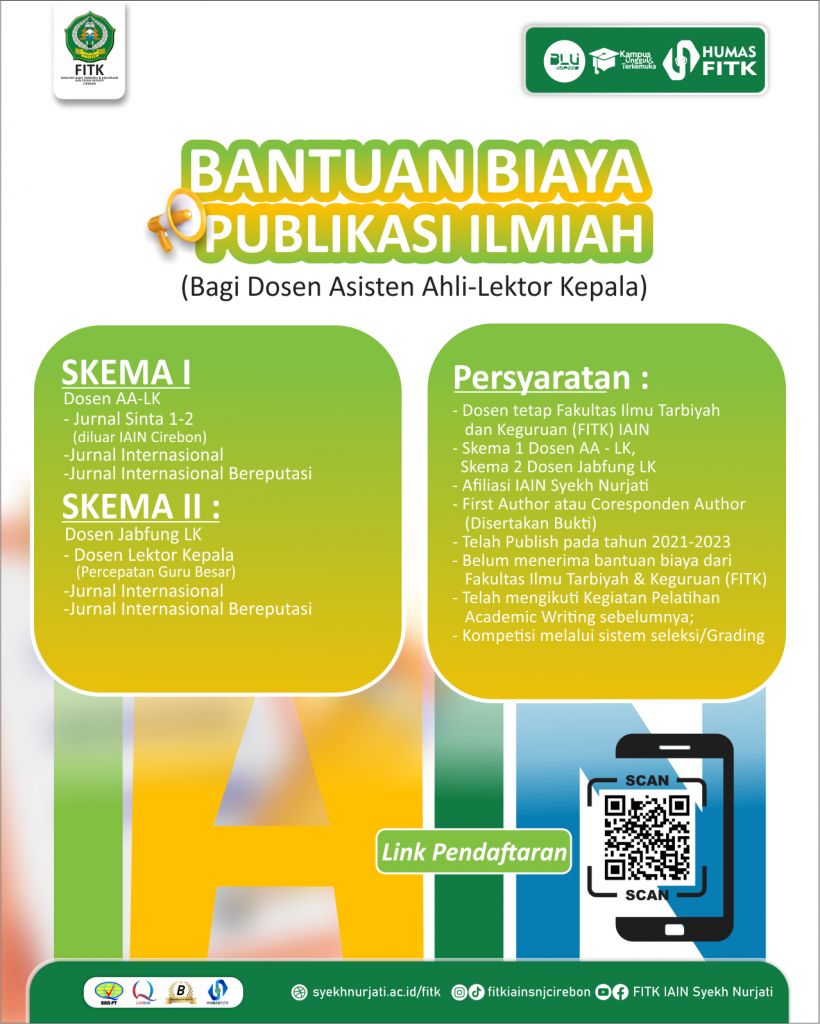 Buku Panduan Bantuan Jurnal Fakultas Ilmu Tarbiyah dan Keguruan (FITK) 2023